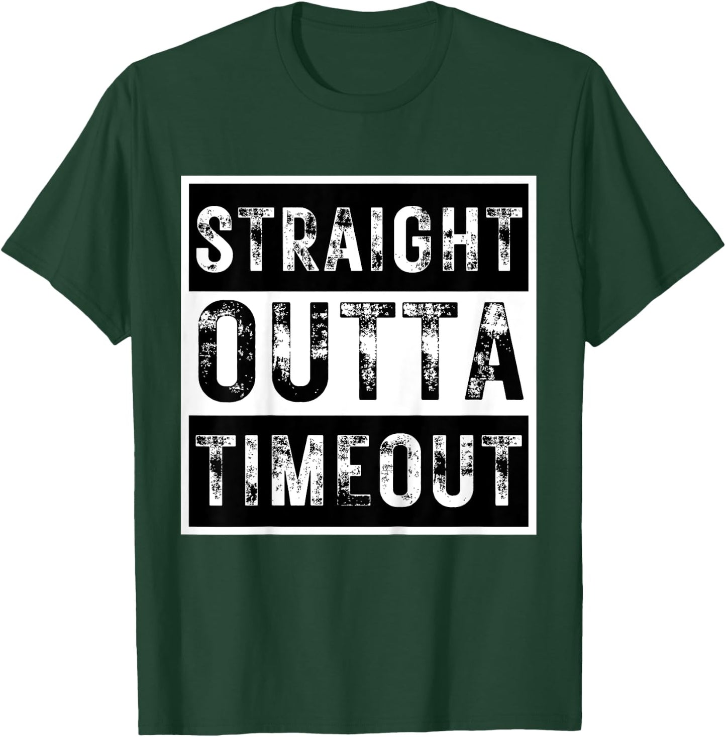 Kids Straight Outta Timeout Kids Boy Girl Toddler T-Shirt - T-Shirt | Forest