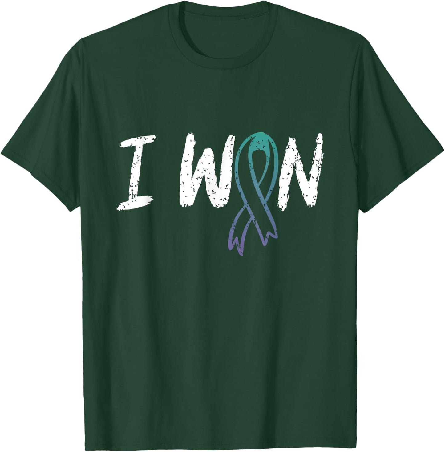 Anal Cancer Survivor - I Won Anal Cancer Awareness T-Shirt - T-Shirt | Forest