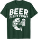 Beer Fishy Funny Fish Fisherman Angler Fathers Day Dad Gift T-Shirt - T-Shirt | Forest