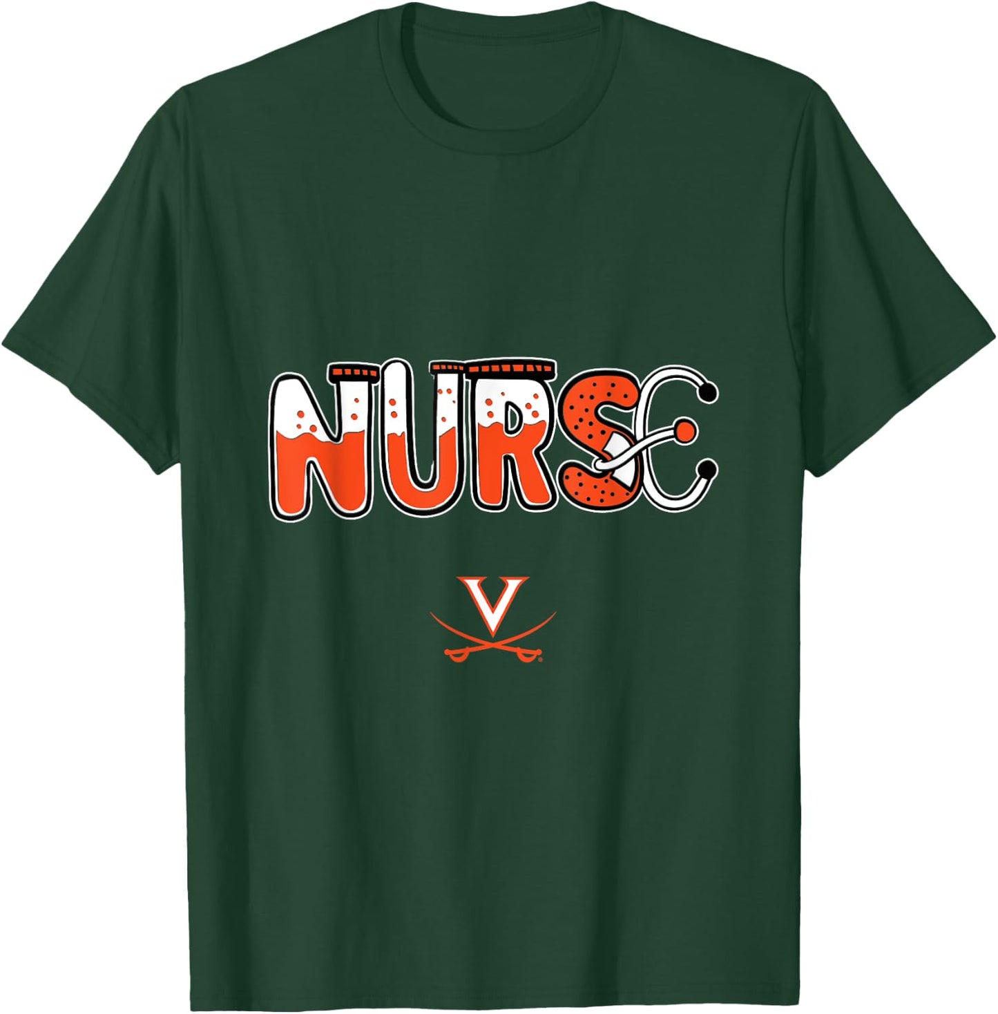 Virginia Cavaliers Nurse Things Team T-Shirt - T-Shirt | Forest