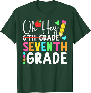 Oh Hey Seventh Grade Back To School 7th Grade Teacher Kids T-Shirt - T-Shirt | Forest