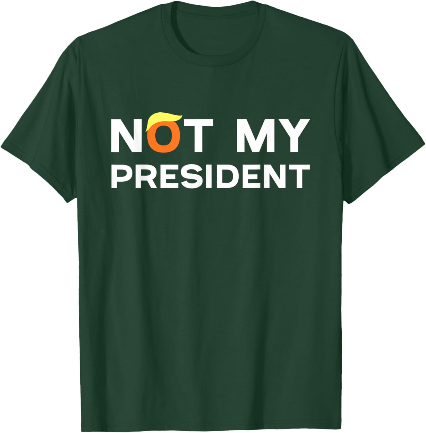 Anti-Trump Hair Not My President T's Adults Black Small Political T-Shirt - T-Shirt | Forest