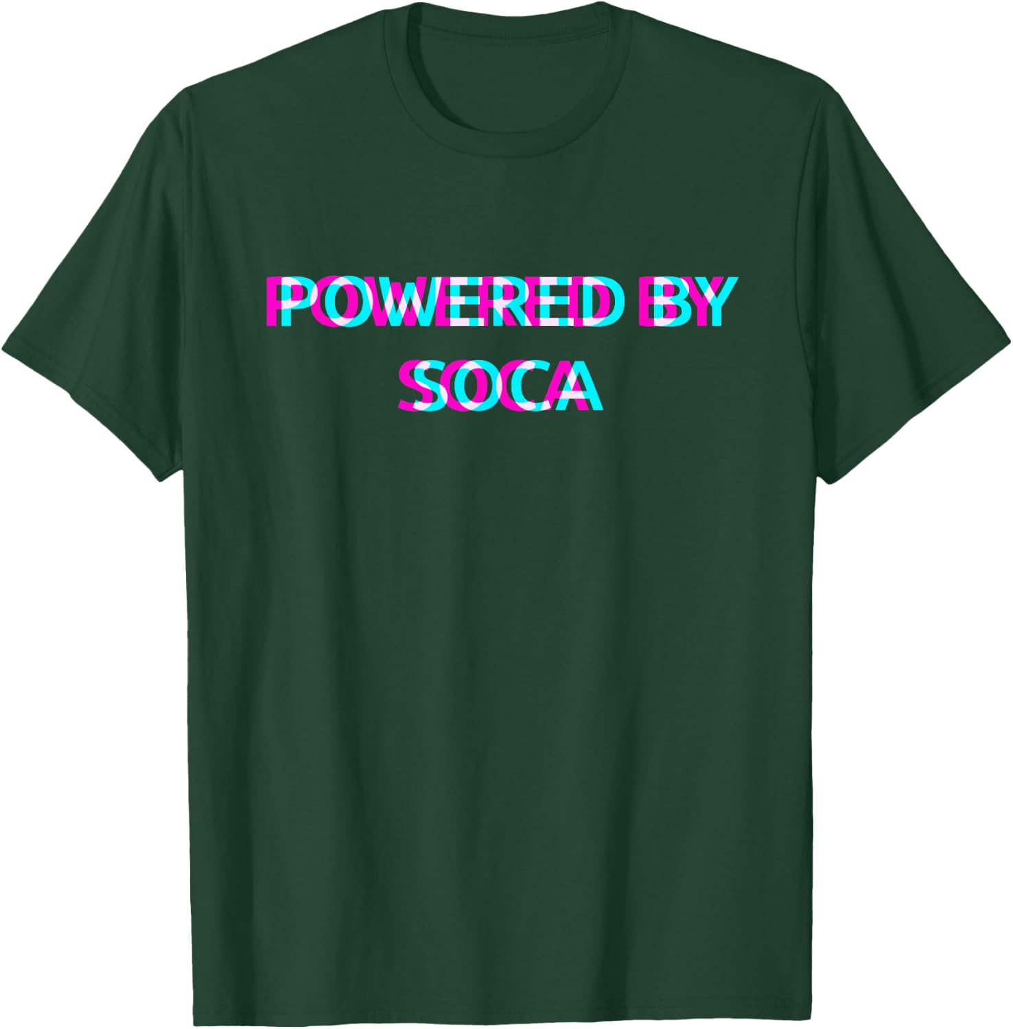 Powered By Soca Music Festival Outfit T-Shirt - T-Shirt | Forest