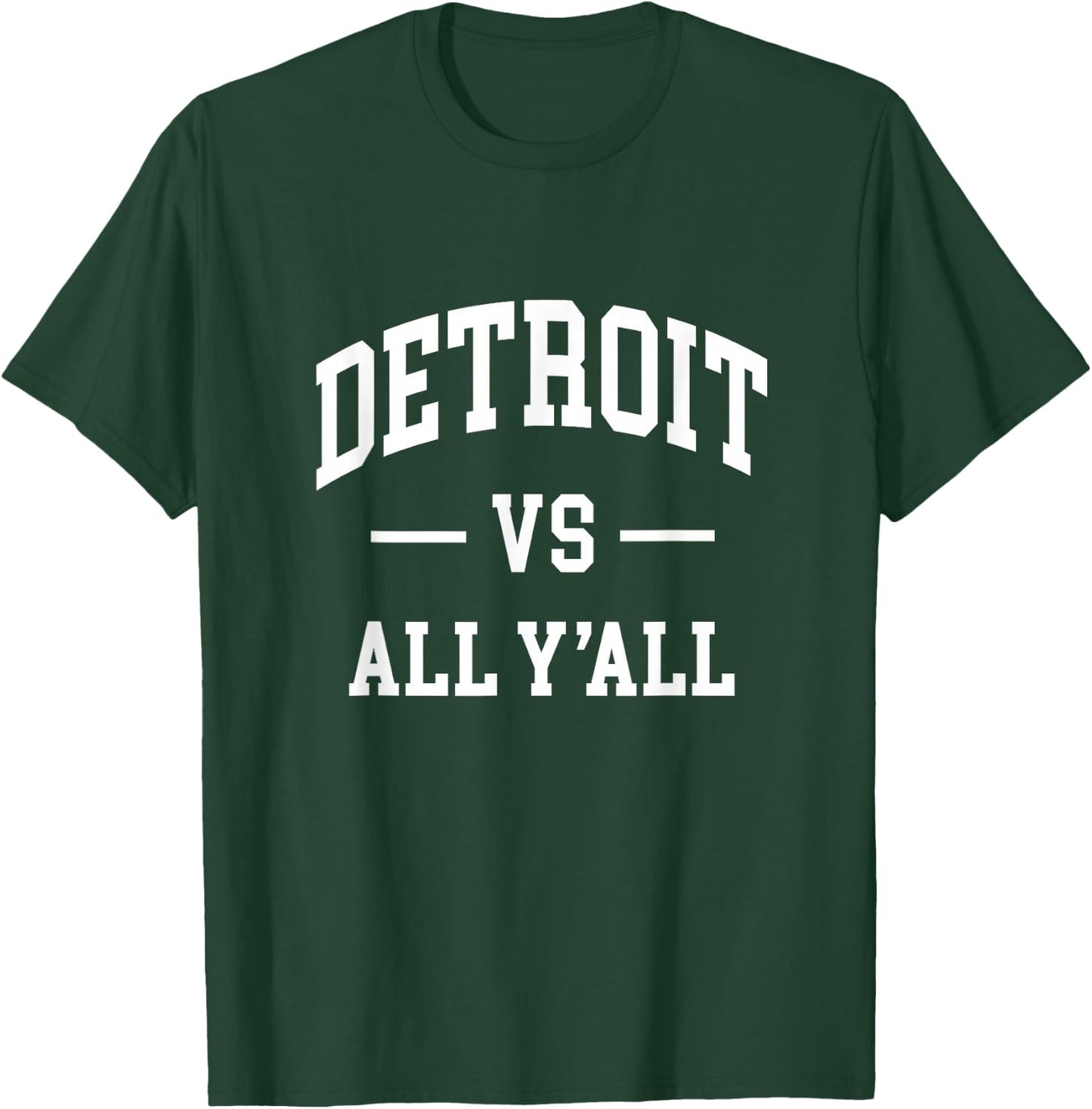 Graphic Apparel Co. DETROIT - Throwback Design - Classic , Small, Blue T-Shirt - T-Shirt | Forest