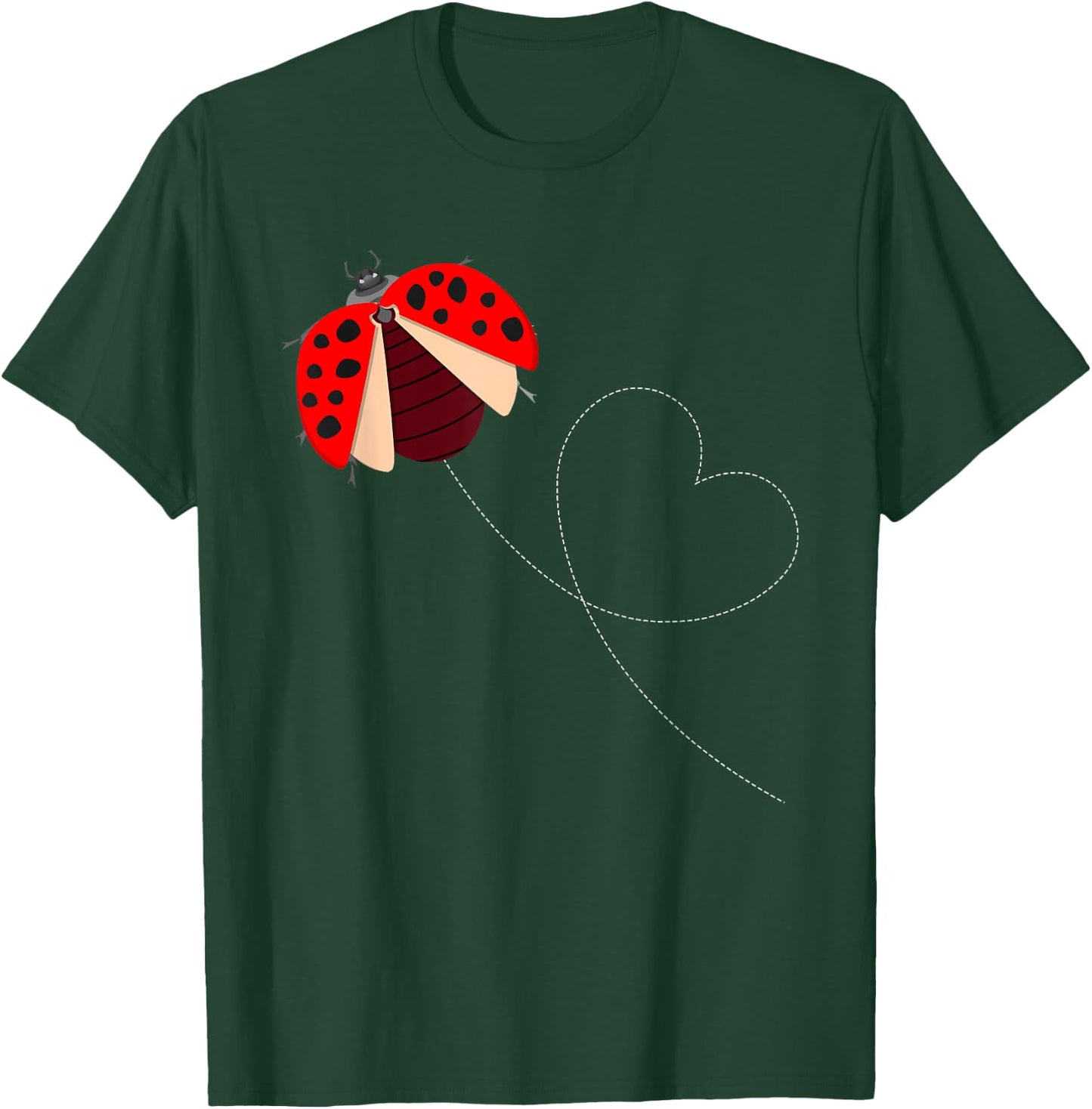 Funny Ladybug Design Women Boys Girls Lady Bug Lover T-Shirt - T-Shirt | Forest