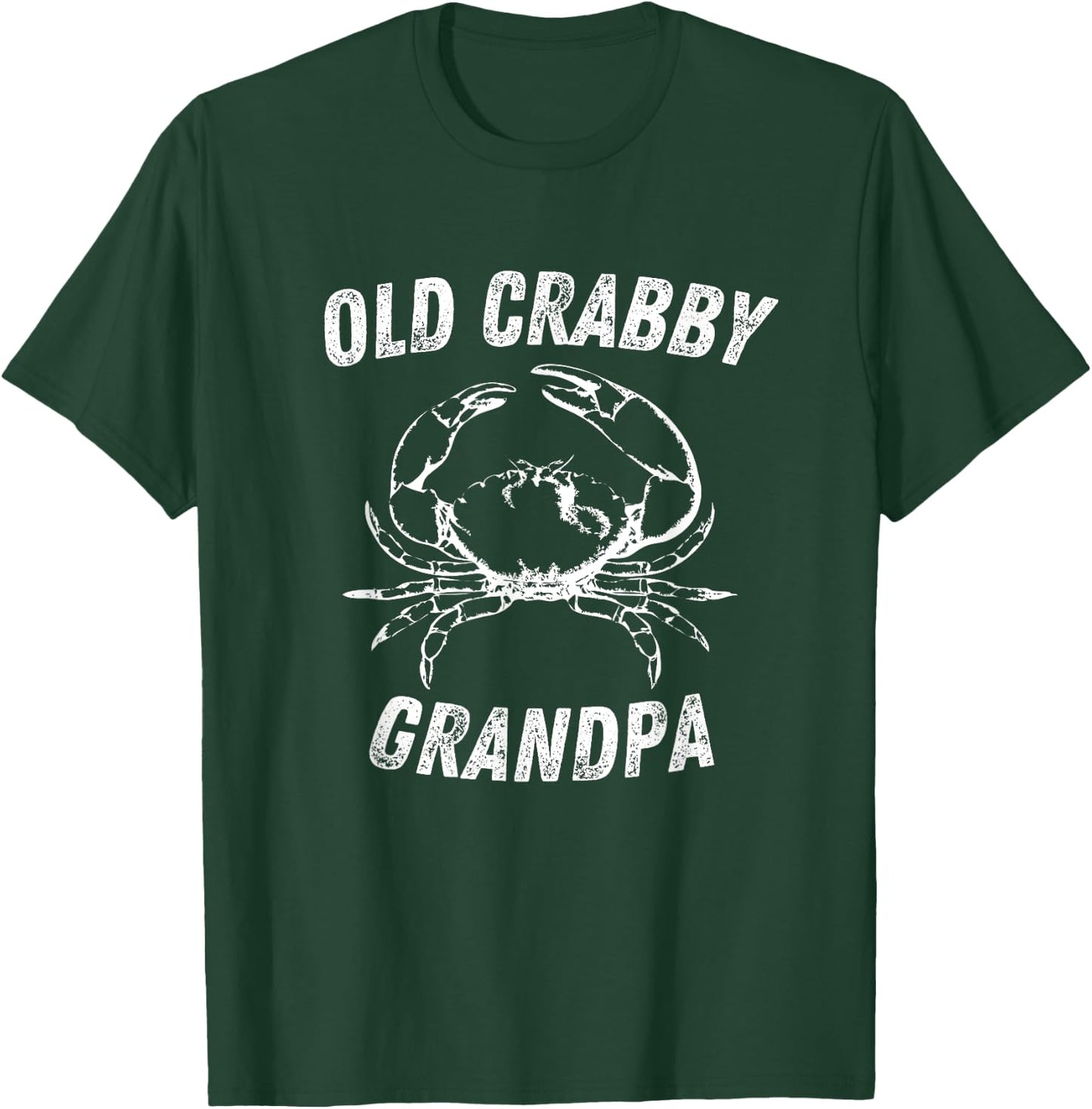 Old Crabby Grandpa Funny T-Shirt - T-Shirt | Forest