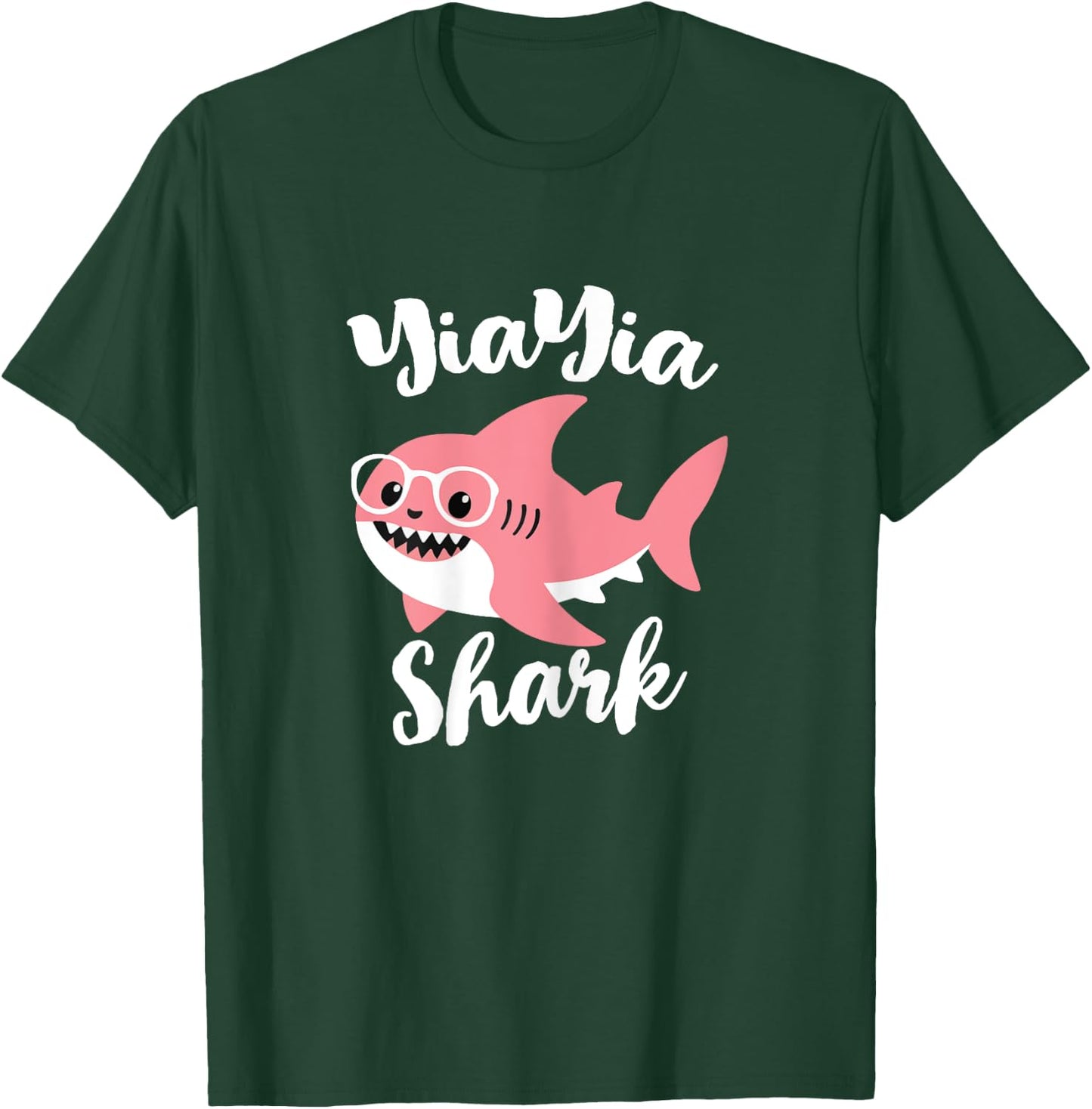 YiaYia Shark Mother's Day Grandma Funny Yia-Yia T-Shirt - T-Shirt | Forest