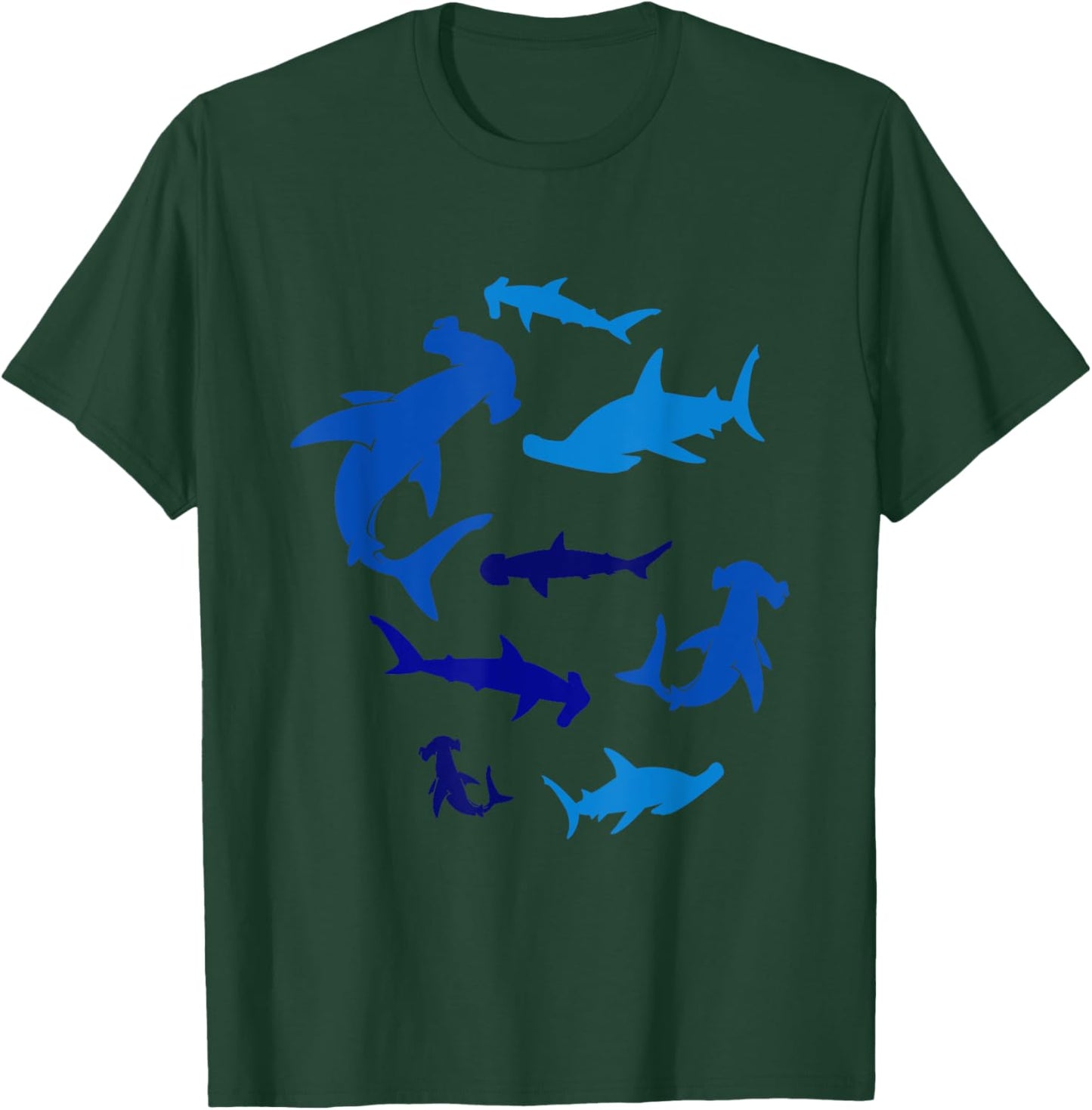 Shark Swimming In The Ocean Water T-Shirt - T-Shirt | Forest