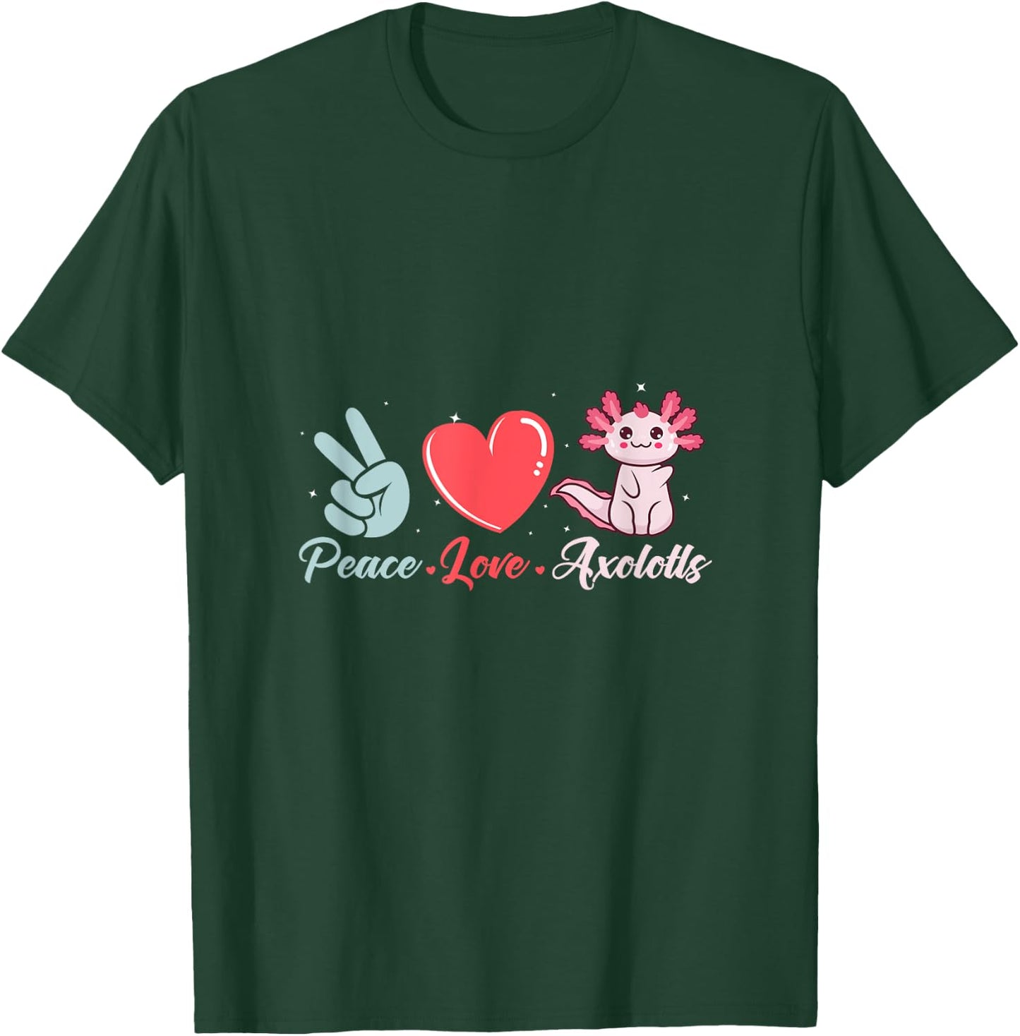 Axolotl Mexican Salamander Axolotl T-Shirt - T-Shirt | Forest