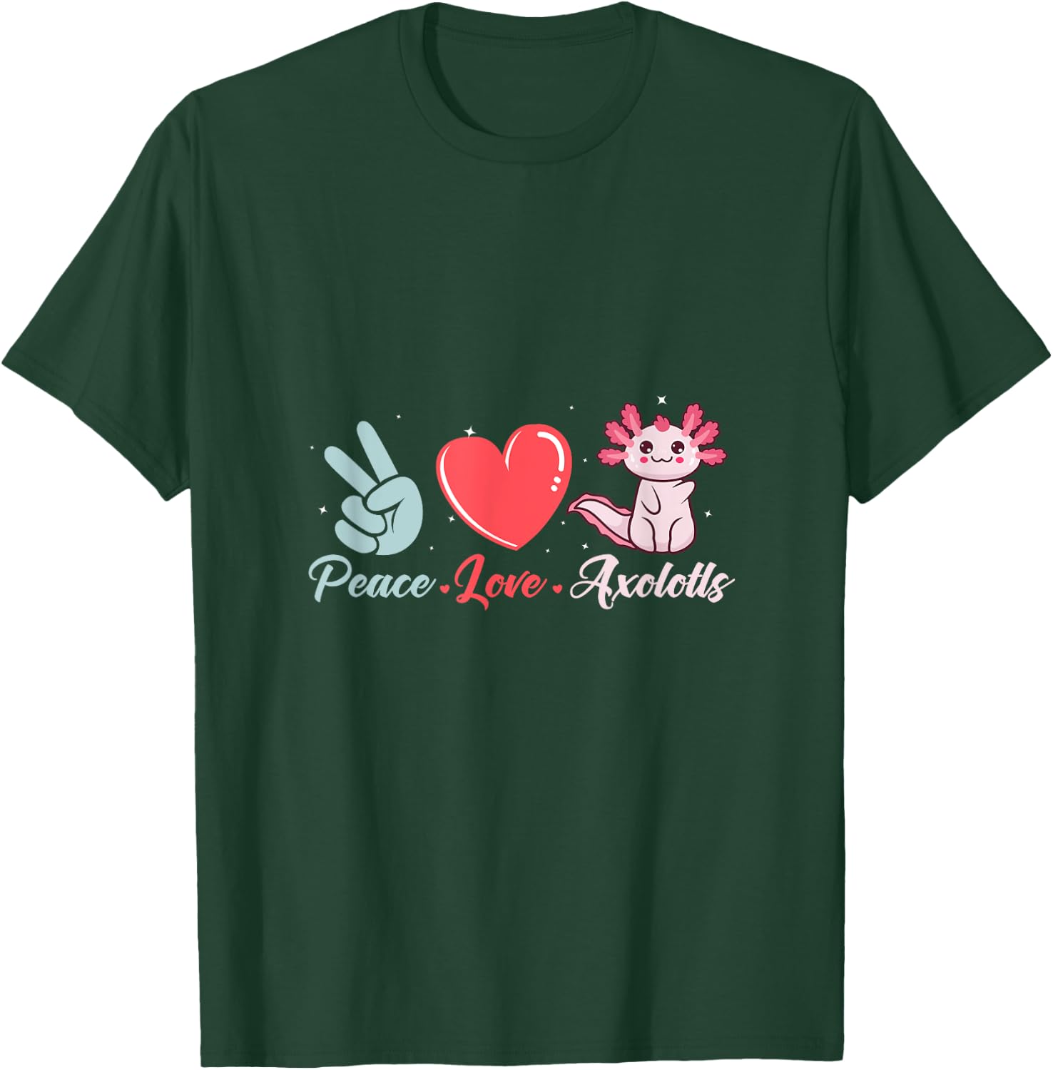 Axolotl Mexican Salamander Axolotl T-Shirt - T-Shirt | Forest