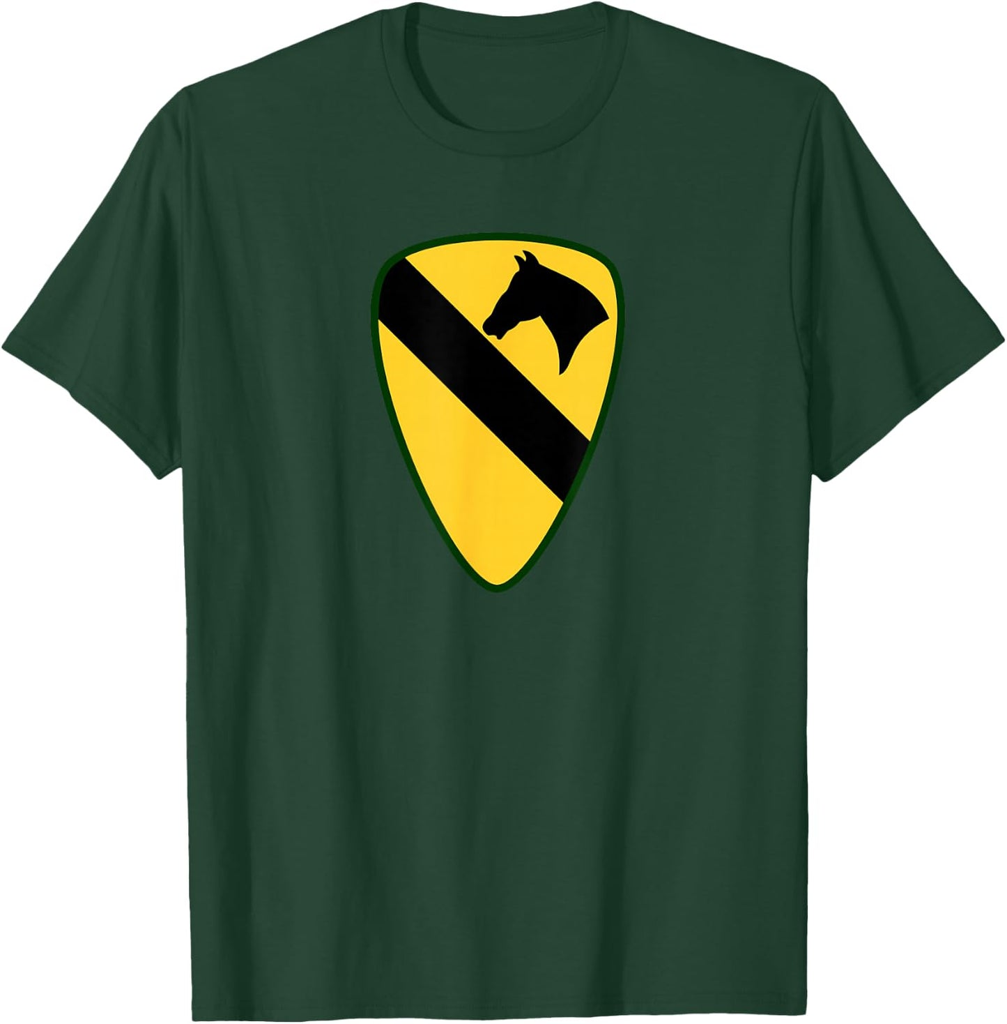 1st Cavalry Division - 1st CAV - Center T-Shirt - T-Shirt | Forest