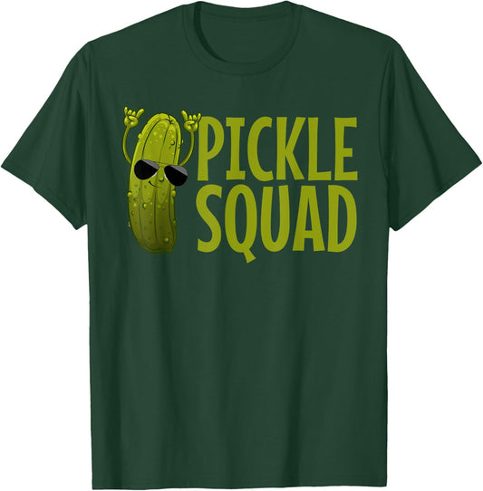 Cute Pickle Design Women Kids Cucumber Pickle Lover T-Shirt - T-Shirt | Forest