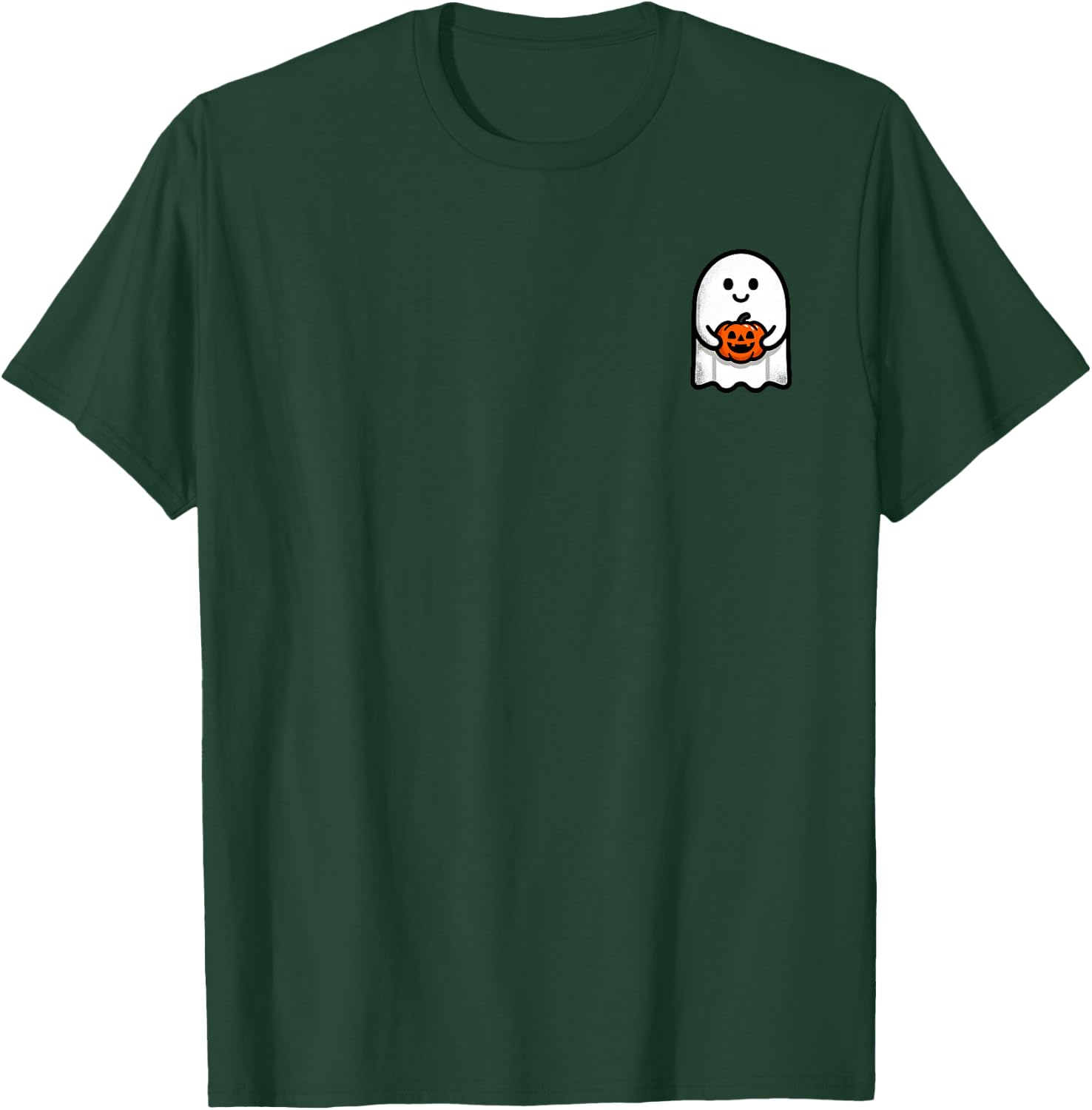 Funny Halloween Ghost Pumpkin Pocket Cute My Boo Halloween T-Shirt - T-Shirt | Forest