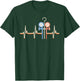 HVAC Techician EKG Line Heartbeat HVAC Tech Funny T-Shirt - T-Shirt | Forest