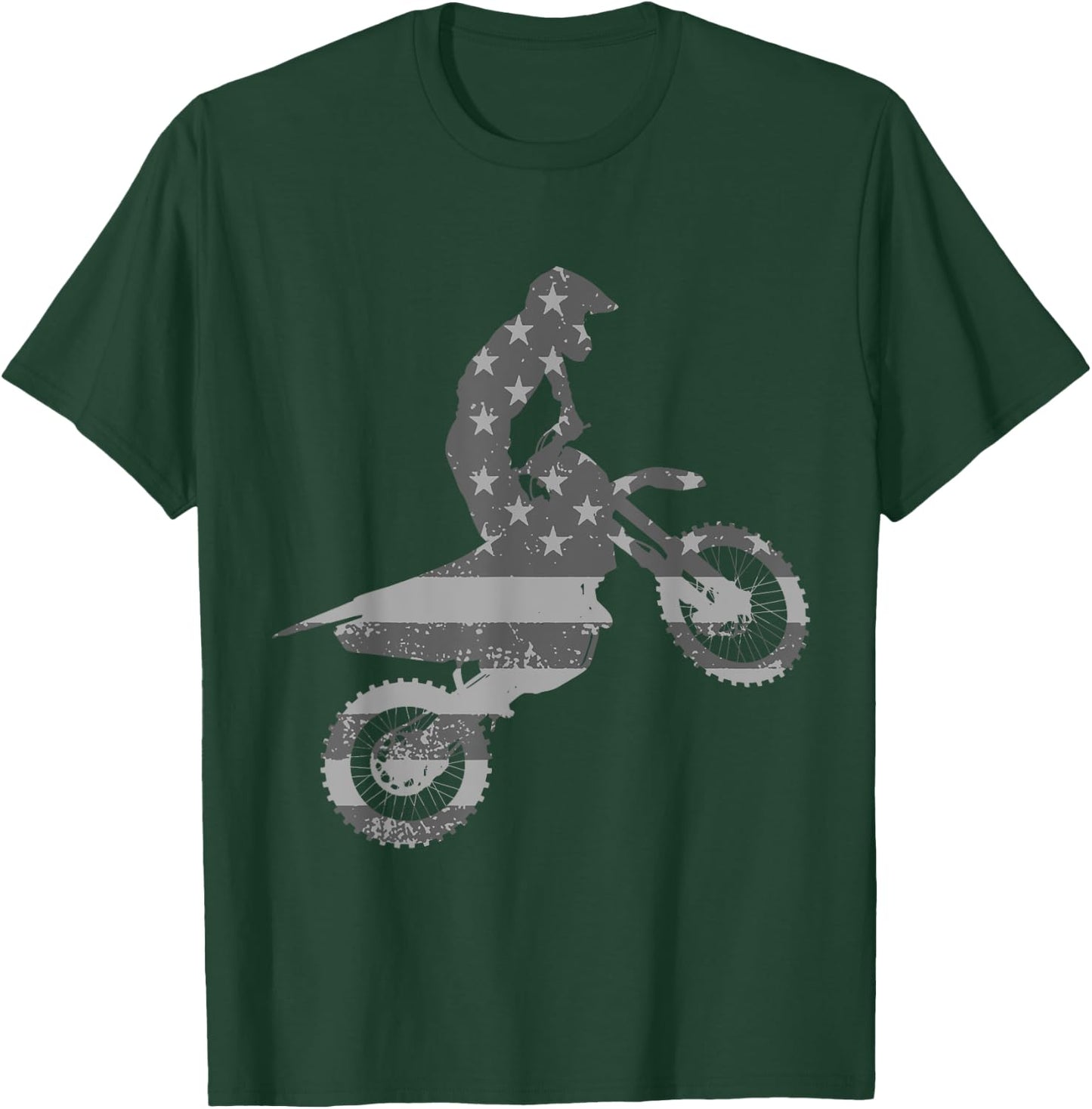 Dirt Bike Shirts For Boys Kids Motocross Camo Dirtbike T-Shirt - T-Shirt | Forest