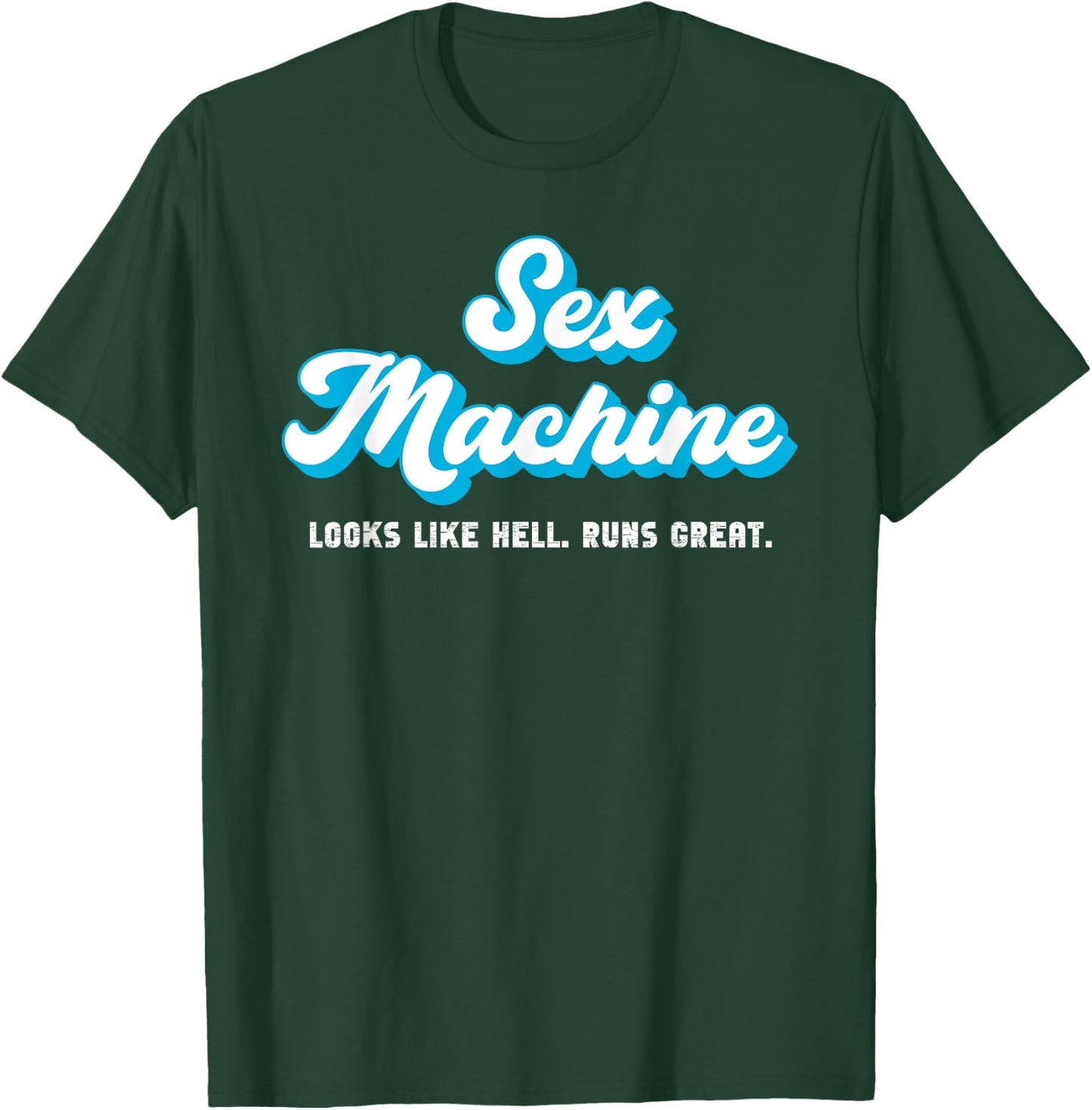 Vintage Sex Machine Dumb Jokes T-Shirt - T-Shirt | Forest