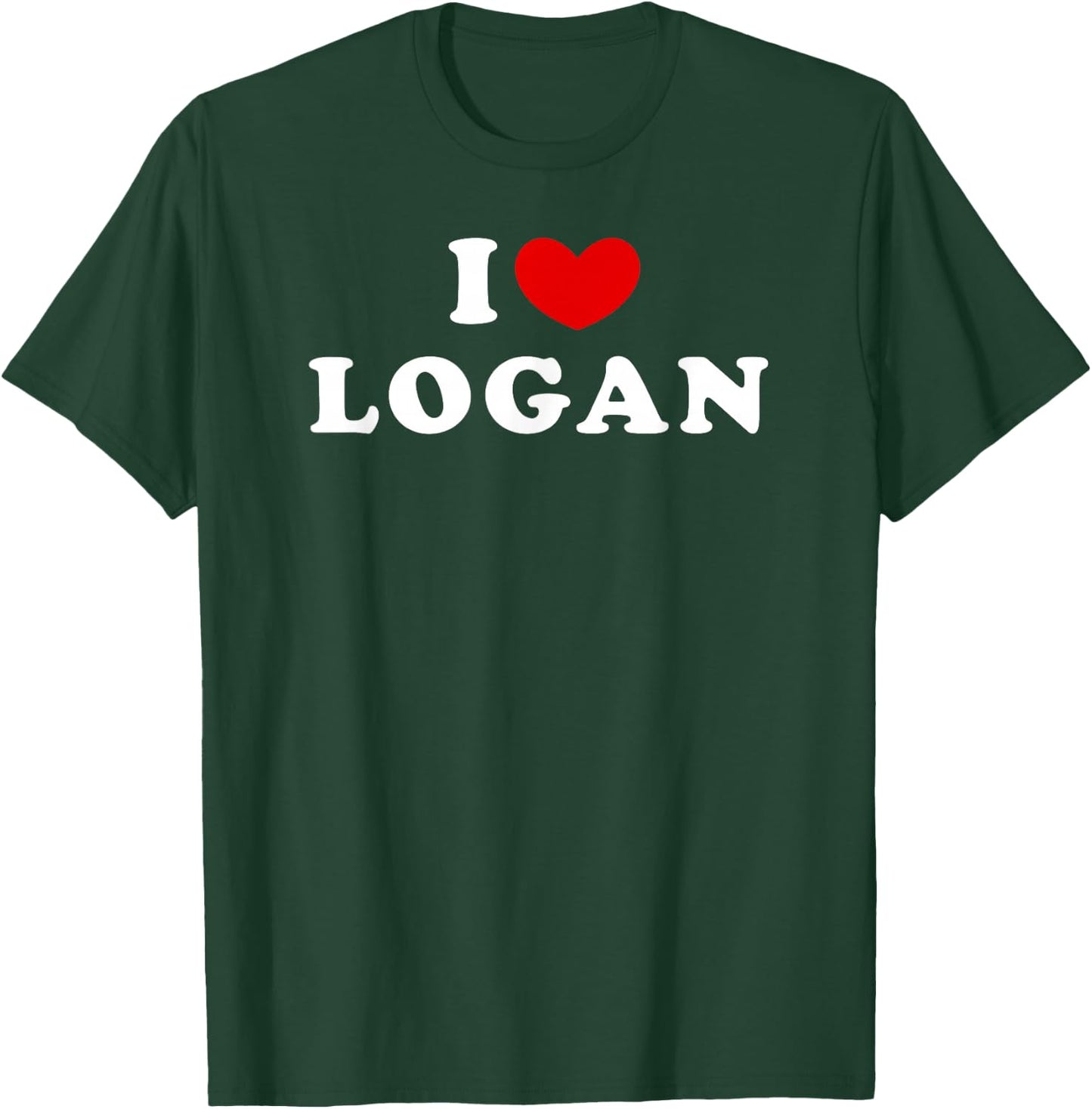 I Love Logan, I Love Logan T-Shirt - T-Shirt | Forest