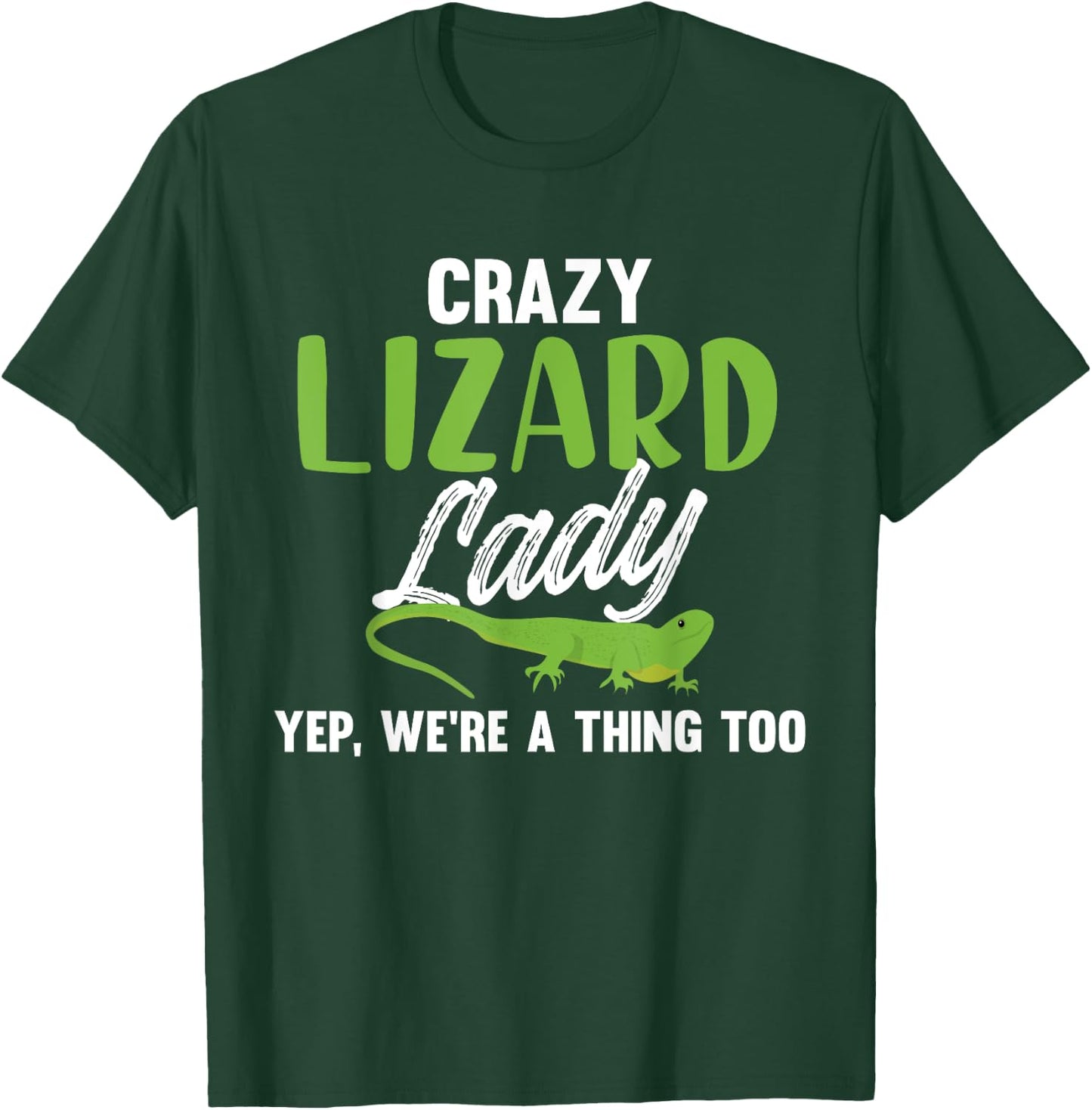 Hilarious Crazy Lizard Lady Meme - Lizard Mom T-Shirt - T-Shirt | Forest