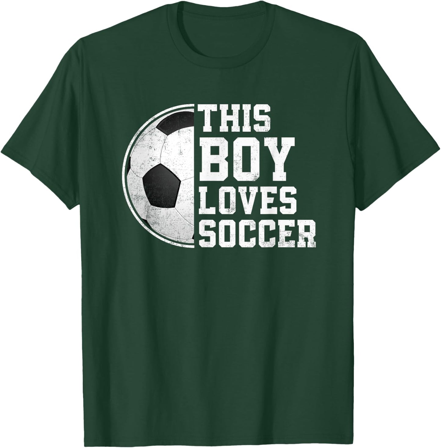 Soccer Boy This Boy Loves Soccer Player T-Shirt - T-Shirt | Forest