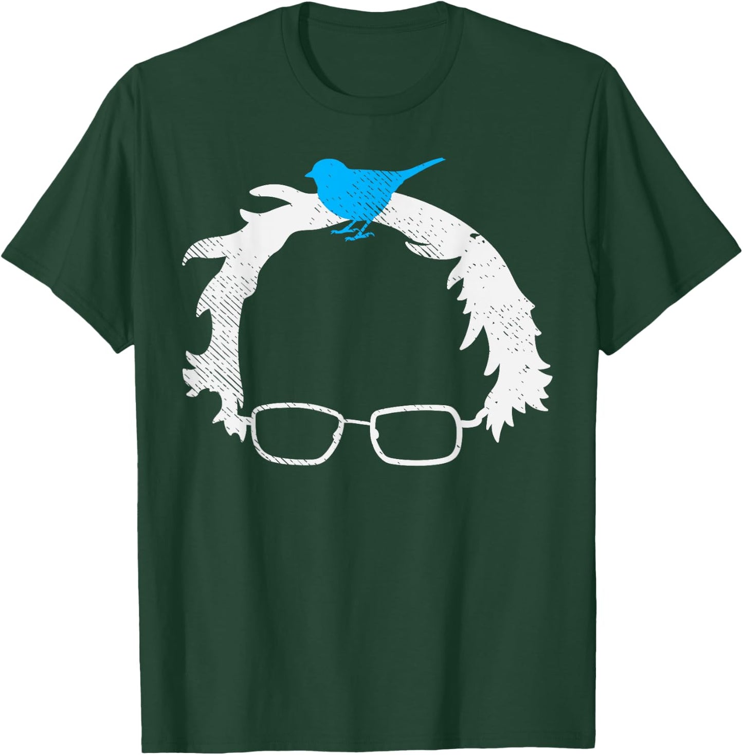 Bernie Sanders Wig Blue Bird Glasses 2020 Election President T-Shirt - T-Shirt | Forest