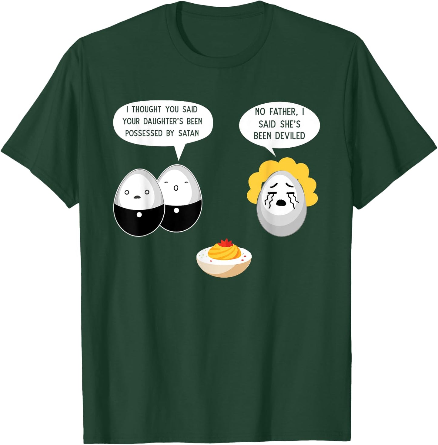 Deviled Eggs Lover Thanksgiving Food Server Deviled Eggs T-Shirt - T-Shirt | Forest