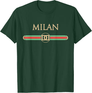 Milan Fashion Souvenir Gift Italy T-Shirt - T-Shirt | Forest
