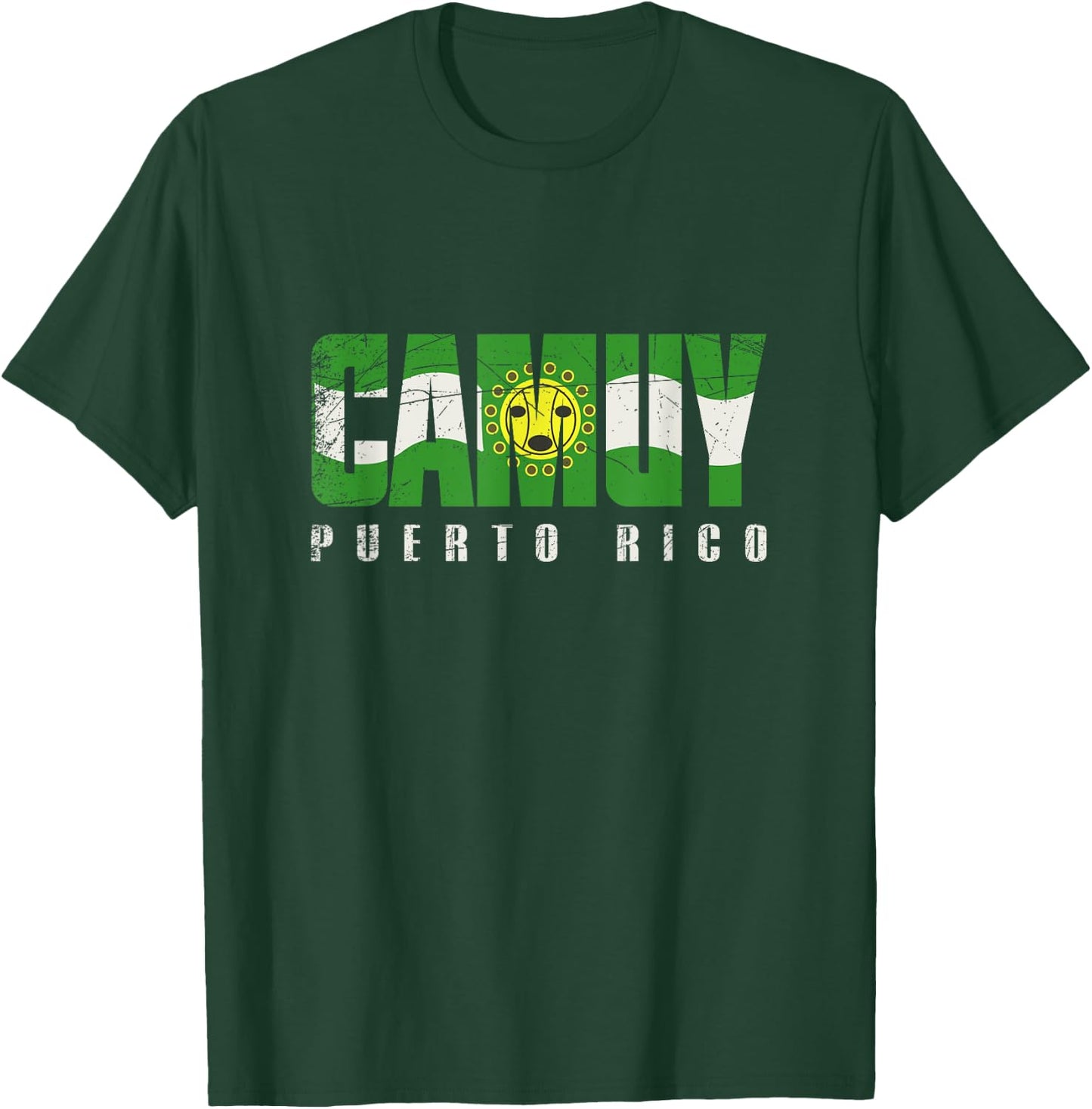 Camuy City in Puerto Rico, Camuy Flag T-Shirt - T-Shirt | Forest