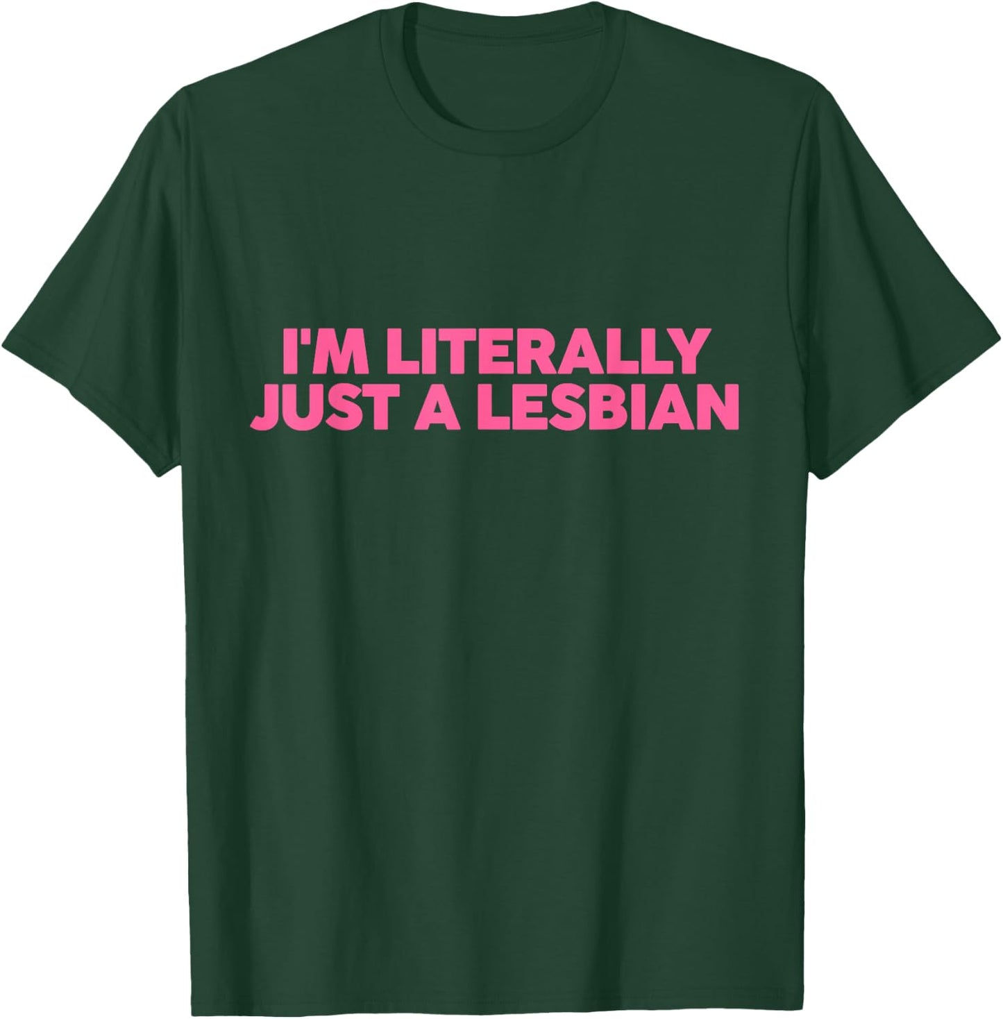 I'm Literally Just A Lesbian Coquette Cherry Lesbian Pride T-Shirt - T-Shirt | Forest