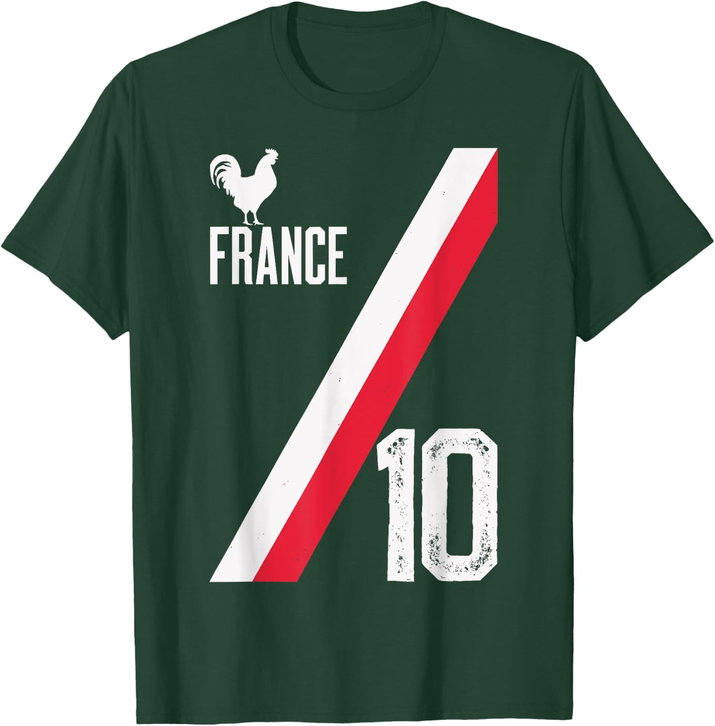 French Pride Football Fan Design for Passionate Supporters T-Shirt - T-Shirt | Forest