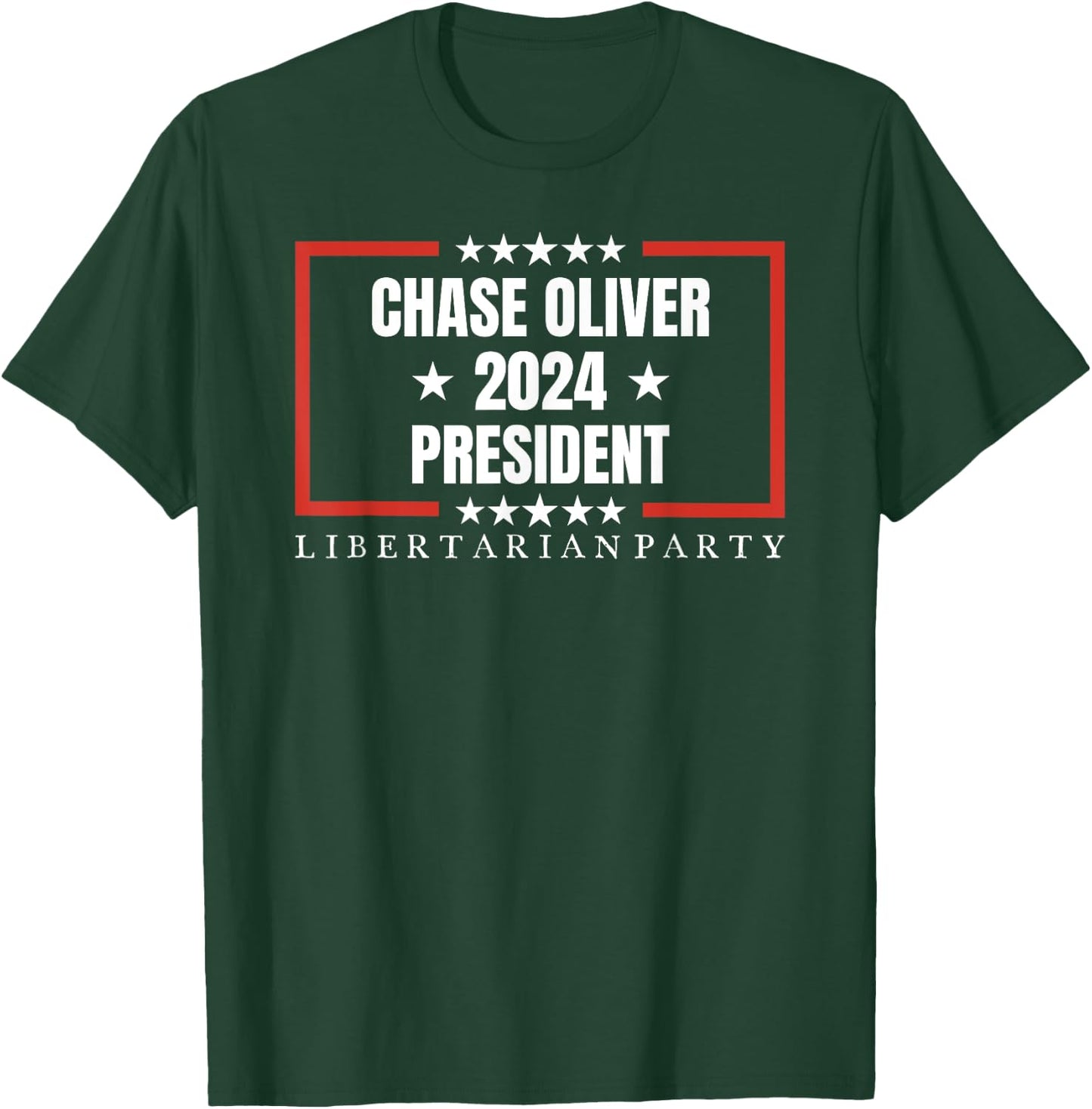 Chase Oliver For President Libertarian Party 2024 T-Shirt - T-Shirt | Forest