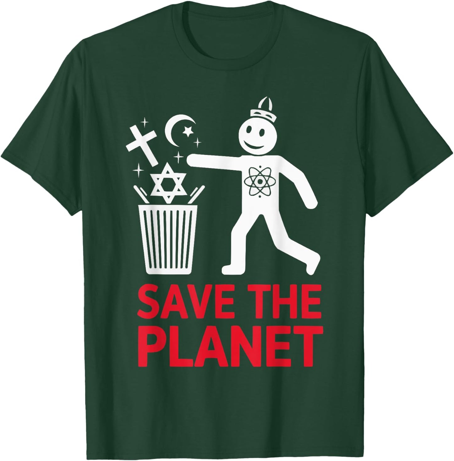 Atheism Anti-Religion Agnostic Freethinker Atheist T-Shirt - T-Shirt | Forest
