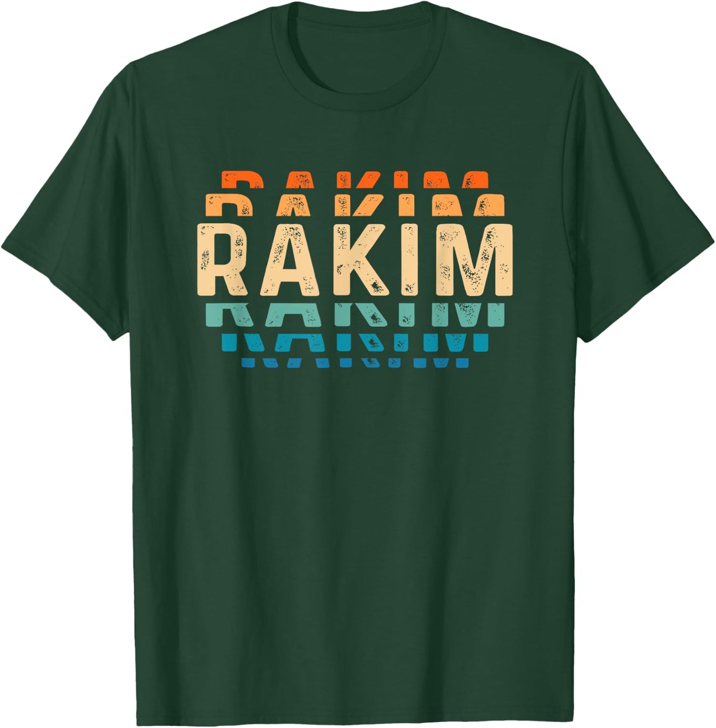 Rakim Vintage Love Heart Rakim Personalized Retro Rakim T-Shirt - T-Shirt | Forest
