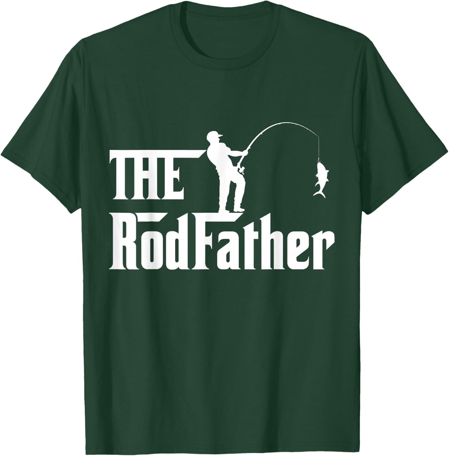 Men's Father's Day Rod Father Fishing funny fathers day T-Shirt - T-Shirt | Forest