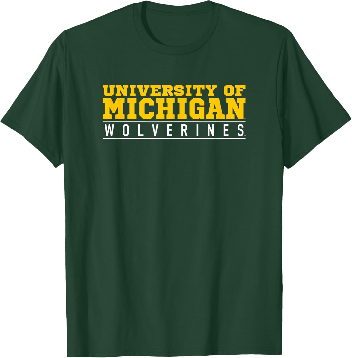 University of Michigan Wolverines U of M Between the Lines T-Shirt - T-Shirt | Forest