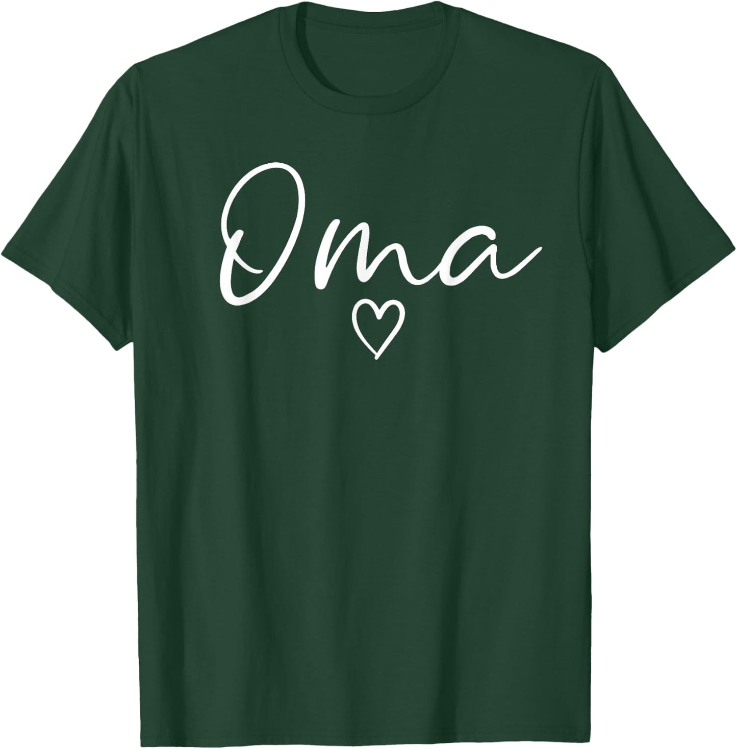 Oma Gifts Grandma Heart Mother's Day Oma T-Shirt - T-Shirt | Forest