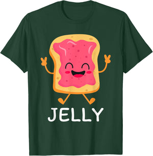 Couple Peanut Butter and Jelly Costume Halloween Matching T-Shirt - T-Shirt | Forest