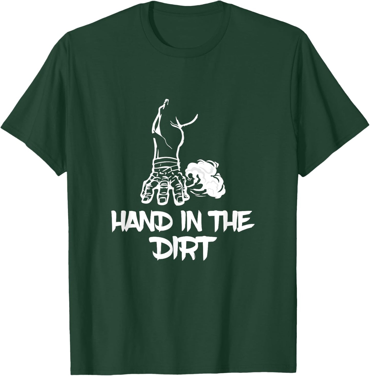 Hand In The Dirt American Football Defensive Line Lineman T-Shirt - T-Shirt | Forest