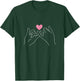 Pinky Swear Bestie BFF Pinky Promise Pink Heart Hand Gesture T-Shirt - T-Shirt | Forest