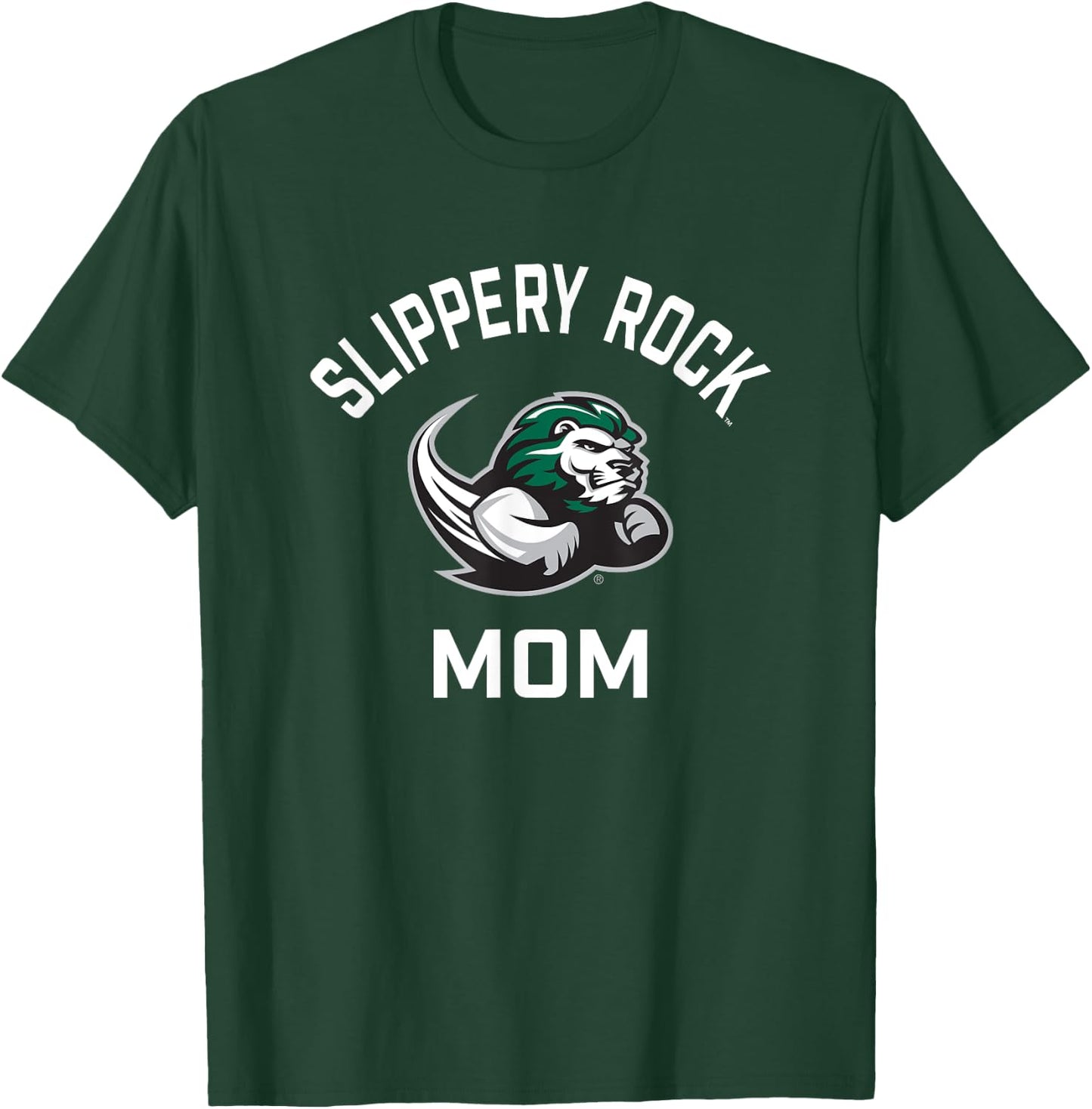 SRU Slippery Rock University Arched Mom T-Shirt - T-Shirt | Forest
