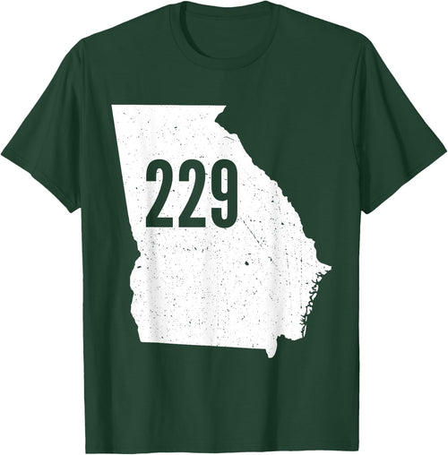 229 Georgia Area Code Outline State Southern Pride