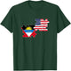 Antigua and Barbuda USA Flag American Antiguan T-Shirt - T-Shirt | Forest