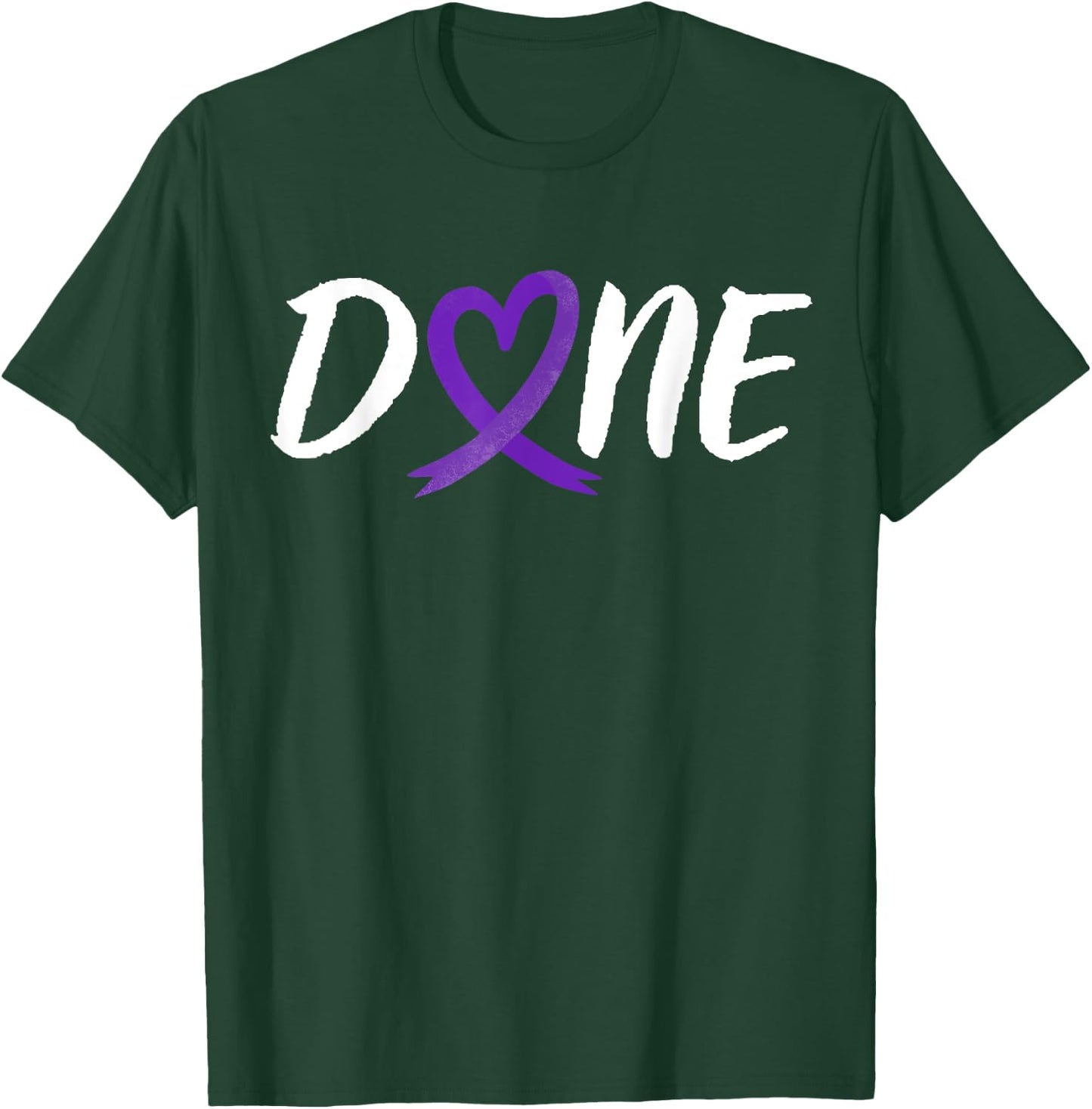 Done Last Day Of Radiation Chemo Leiomyosarcoma Cancer Heart T-Shirt - T-Shirt | Forest