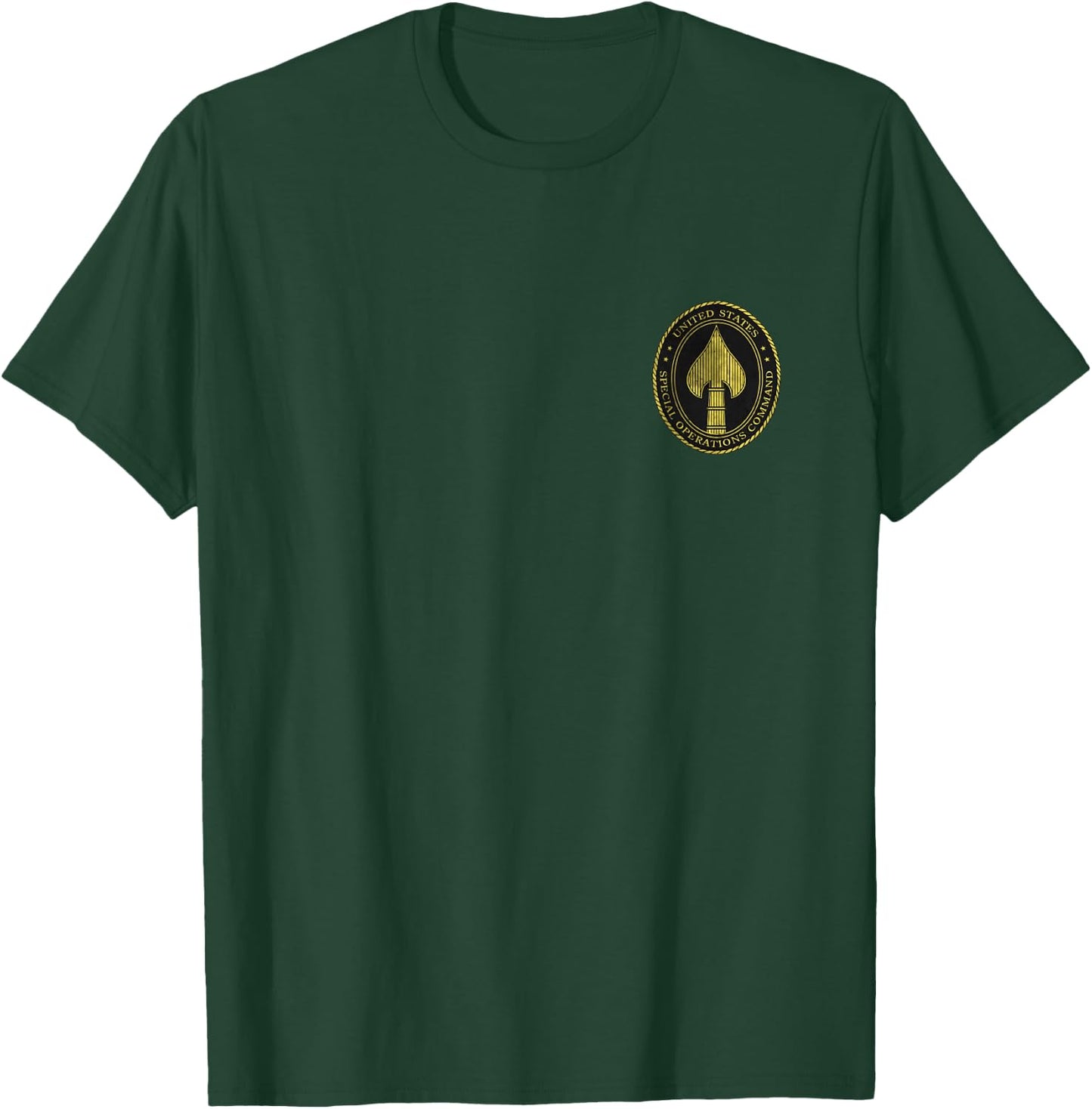 US Special Operations Command USSOCOM Logo Military Veteran T-Shirt - T-Shirt | Forest