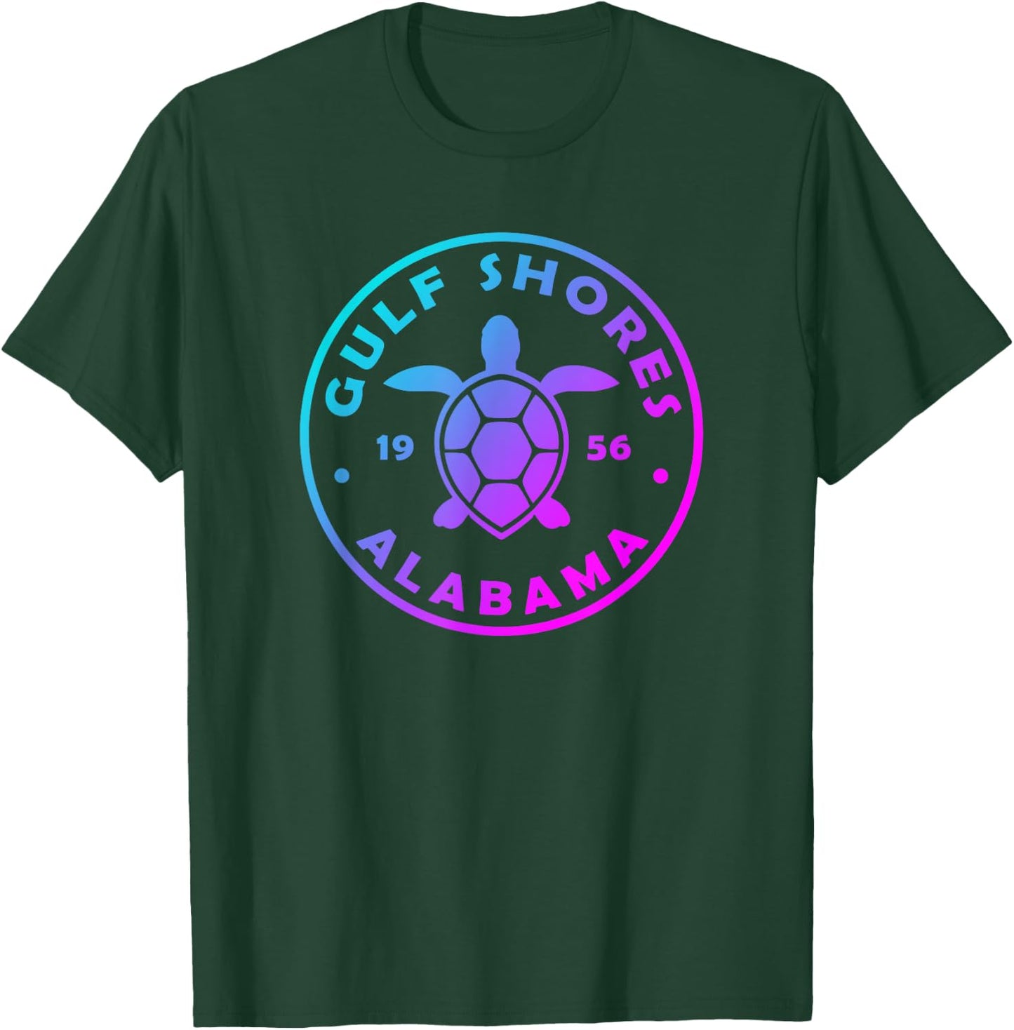 Gulf Shores Alabama Sea Turtle Boys Girls Tie Dye Souvenir T-Shirt - T-Shirt | Forest