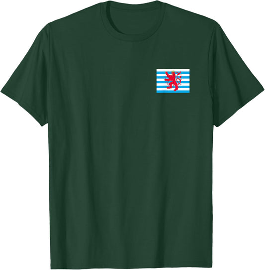 Luxembourg Flag Red Lion Ensign Version T-Shirt - T-Shirt | Forest