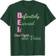 Definitely Earned It One Fight One Voice Funny T-Shirt - T-Shirt | Forest