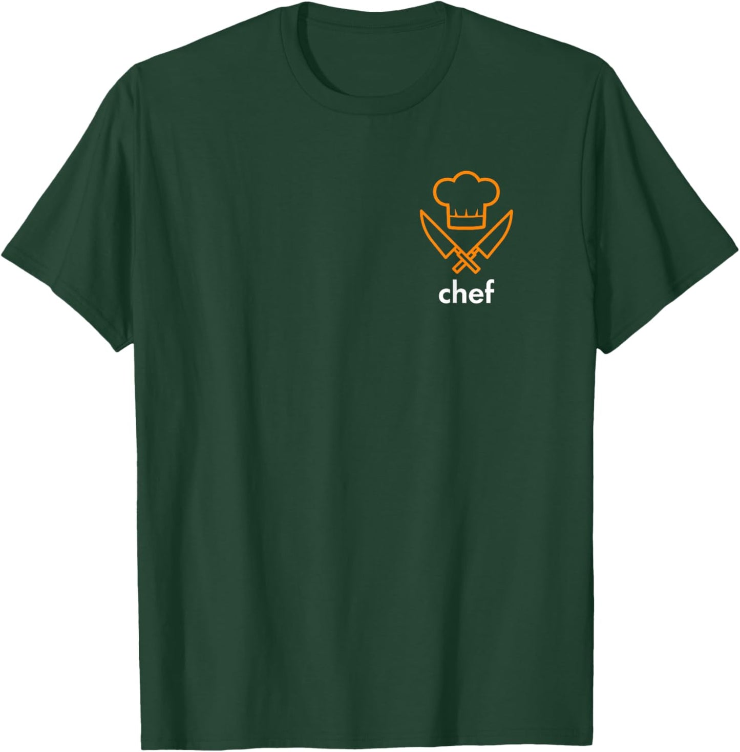 Chef Chest Pocket Knife . Kitchen, Cooking, Food T-Shirt - T-Shirt | Forest