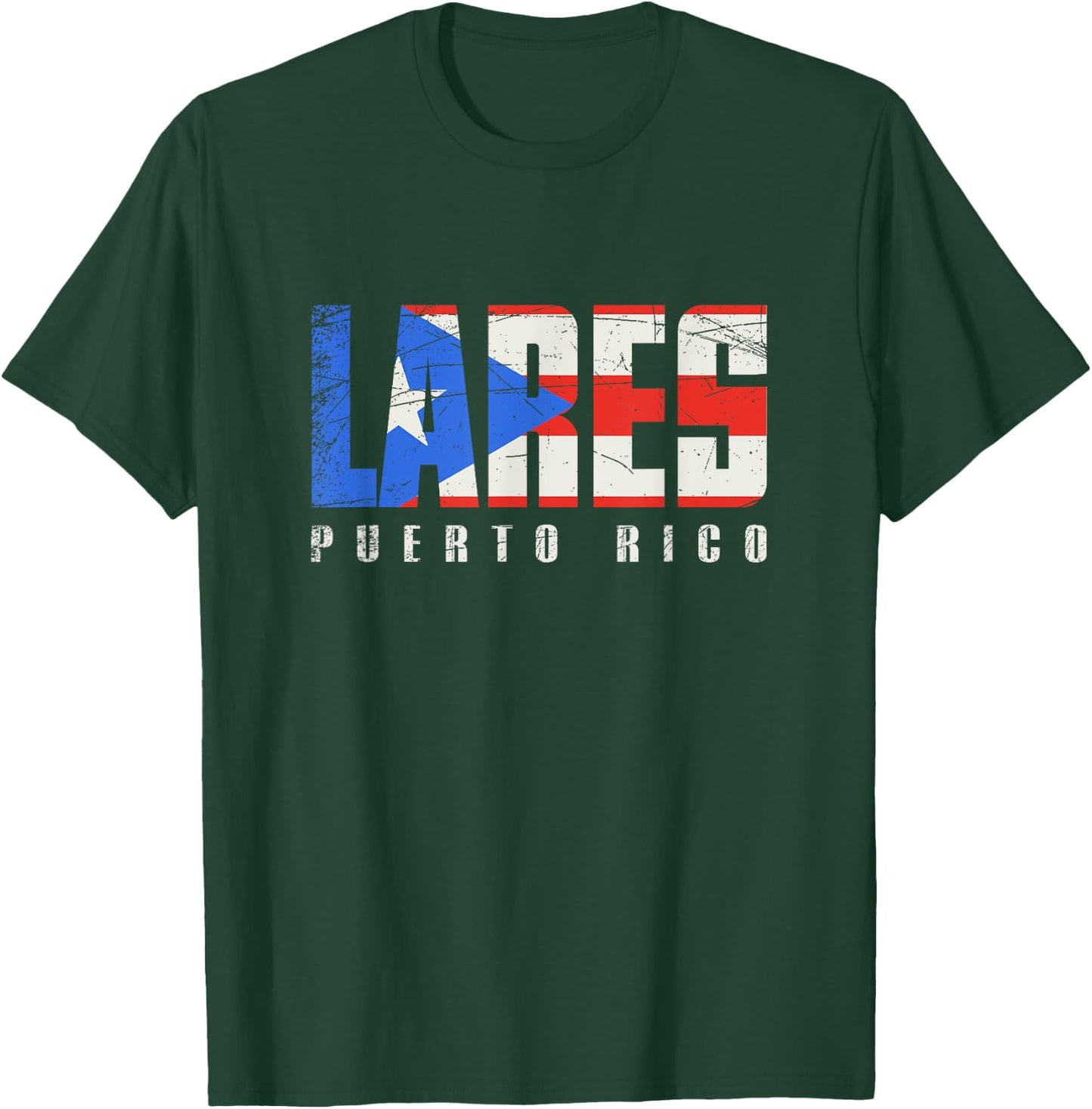 Puerto Rican flag Lares Puerto Rico T-Shirt - T-Shirt | Forest
