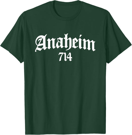 Anaheim California 714 T-Shirt - T-Shirt | Forest