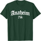 Anaheim California 714 T-Shirt - T-Shirt | Forest